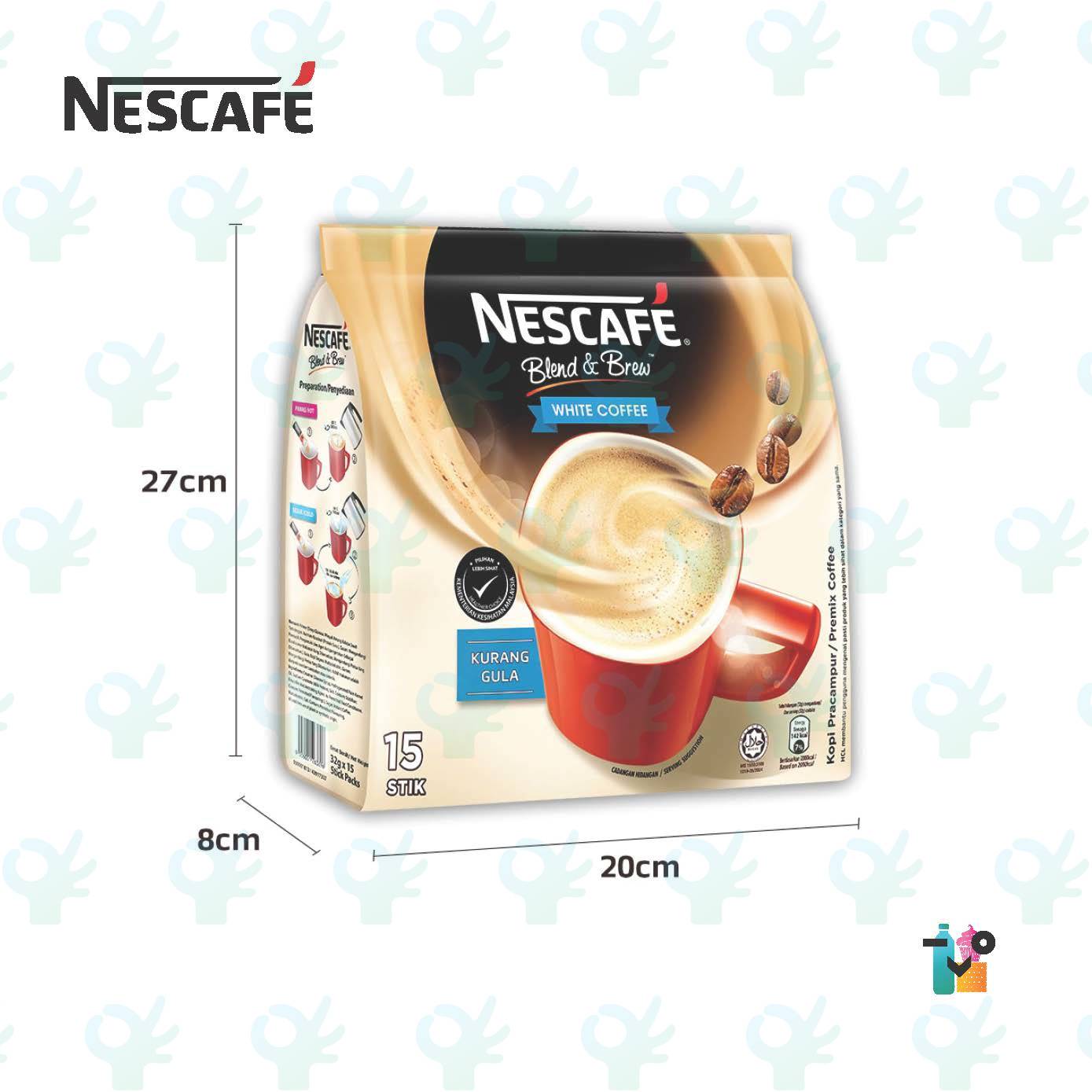 Ofiskita Nescafe Blend & Brew White Coffee 3 In 1 Premix Coffee 15